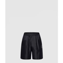 프린티드 시그니처 실크 쇼츠