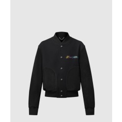 레더 믹스 바시티 블루종