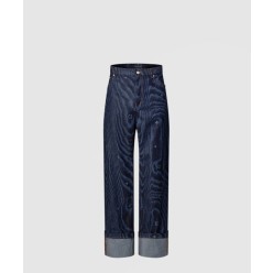 커프드 데님 스케이트 팬츠