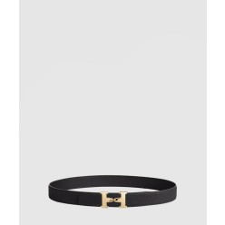 에이치트위스트 버클 양면 가죽 벨트