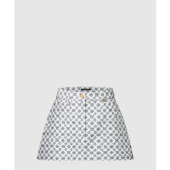 블러리 모노그램 미니 스커트