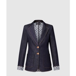 데님 프레피 블레이저