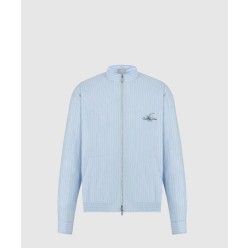 Christian Dior Couture 은방울꽃 자수 지퍼 셔츠