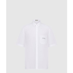 Christian Dior Couture 은방울꽃 자수 반소매 셔츠