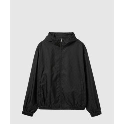 GG 나일론 자카드 지퍼 재킷