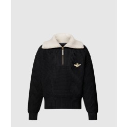 청키 울 블렌드 하프 지퍼 풀오버