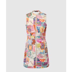 트래블 패치 집업 드레스