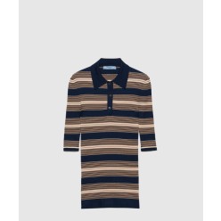 스트라이프 코튼 폴로 셔츠