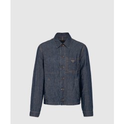 샴브레이 블루종 재킷