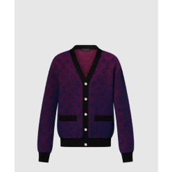 옵티컬 모노그램 자카드 가디건