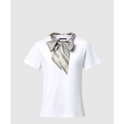 모노그램 스카프 티셔츠