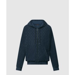 모노그램 프렌치 테리 집스루 후디