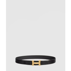 H 벨트 버클 가죽 스트랩