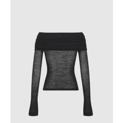 피티드 드레이프 스웨터