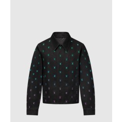 블라종 그라디언트 엠브로이더드 데님 코치 재킷