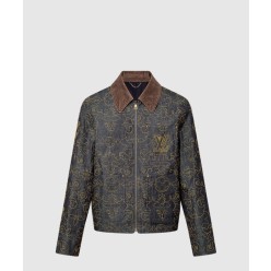 엠브로이더드 데님 워크웨어 재킷