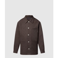 모노그램 엠보스드 오버셔츠