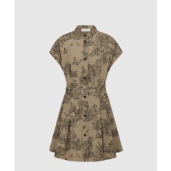 Dioriviera 벨트 쇼트 셔츠 드레스