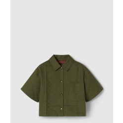 GG 코튼 개버딘 셔츠