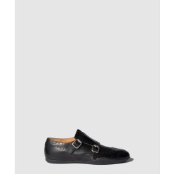 송아지 가죽 버클 브로그 5E510E