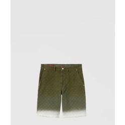 표백 GG 코튼 데님 자카드 반바지