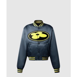 새틴 베이스볼 블루종