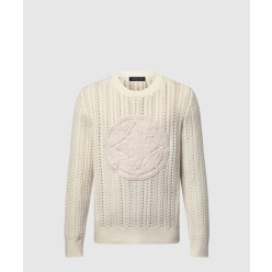 긴팔 케이블 니트 크루넥