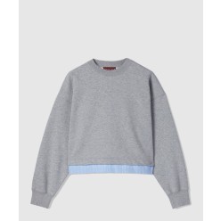 자수 코튼 스웨트셔츠