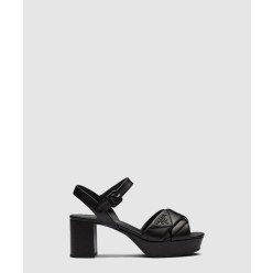 퀼팅 나파 가죽 플랫폼 샌들 1XP43B