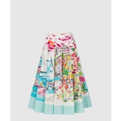 Souvenir 플레어 미디 스커트