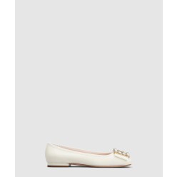 트레 비비에 스트라스 버클 발레리나 플랫 4493