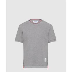 코튼 와플 리브 커프 티