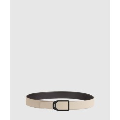 Jockey 벨트 버클 리버서블 가죽 스트랩