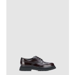 펀치 홀 디테일 레이스업 슈즈 2EE347