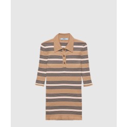 스트라이프 코튼 폴로 셔츠