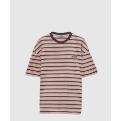 스트라이프 리슬 코튼 티셔츠