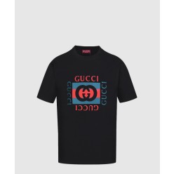 프린트 코튼 저지 티셔츠