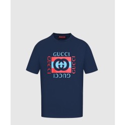 프린트 코튼 저지 티셔츠