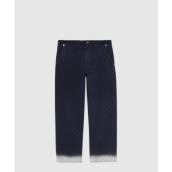 블리치 GG 코튼 데님 자카드 팬츠