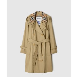 미드 렝스 체크 칼라 캐슬포드 트렌치코트