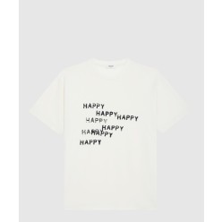 Happy Happy 루즈 코튼 저지 티셔츠