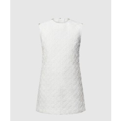 모노그램 필 쿠페 데님 드레스