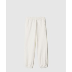 크로스 스티치 승마 로고가 있는 코튼 조깅 팬츠