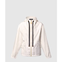 죽 액센트 집업 재킷