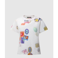 마히나 패치 프린트 티셔츠