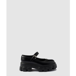 브러시드 가죽 모놀리스 메리 제인 1F080O