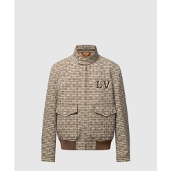 모노그램 울 해링턴 블루종