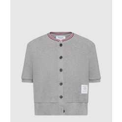 코튼 와플 숏 슬리브 카디건