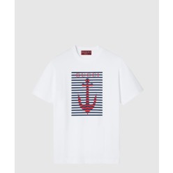 프린트 코튼 저지 티셔츠