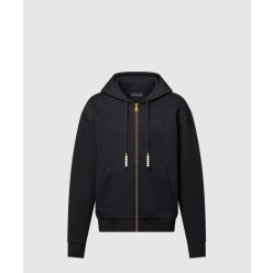 엠브로이더드 저지 집 스루 후디